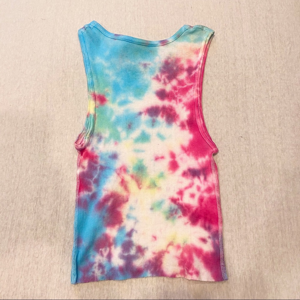 TIE DYE CROPPED TANK TOP - Picture 3 of 3